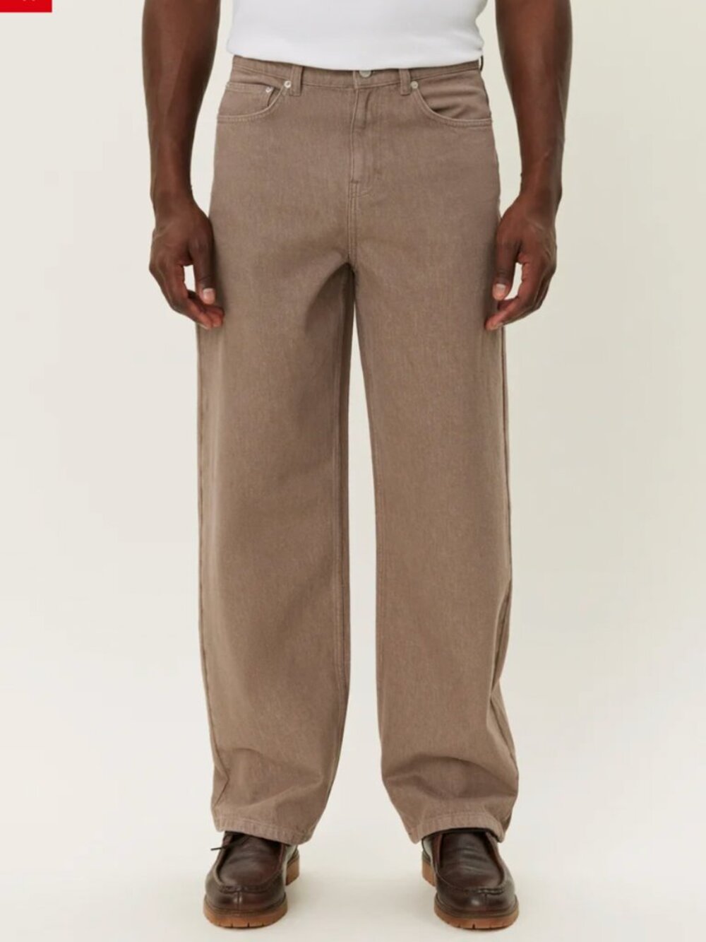 Les Deux Brown Straight Leg Jeans in W31 L32